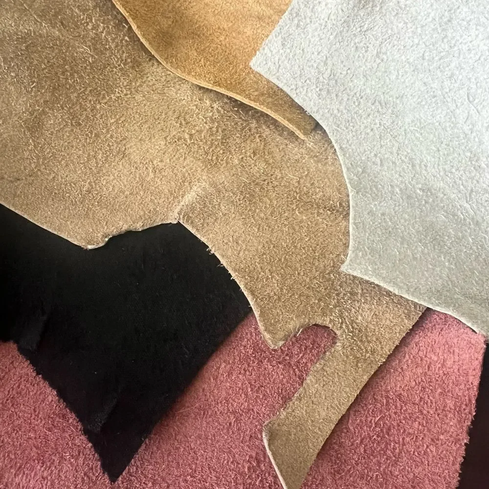 Mixed Leather Remnants Lot | Upholstery, Tooling, Craft Supply Pieces Lot 3